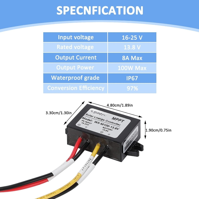 100W Untuk MPPT 1* Pengontrol  - Drone Solar Charger ulasan dan harga